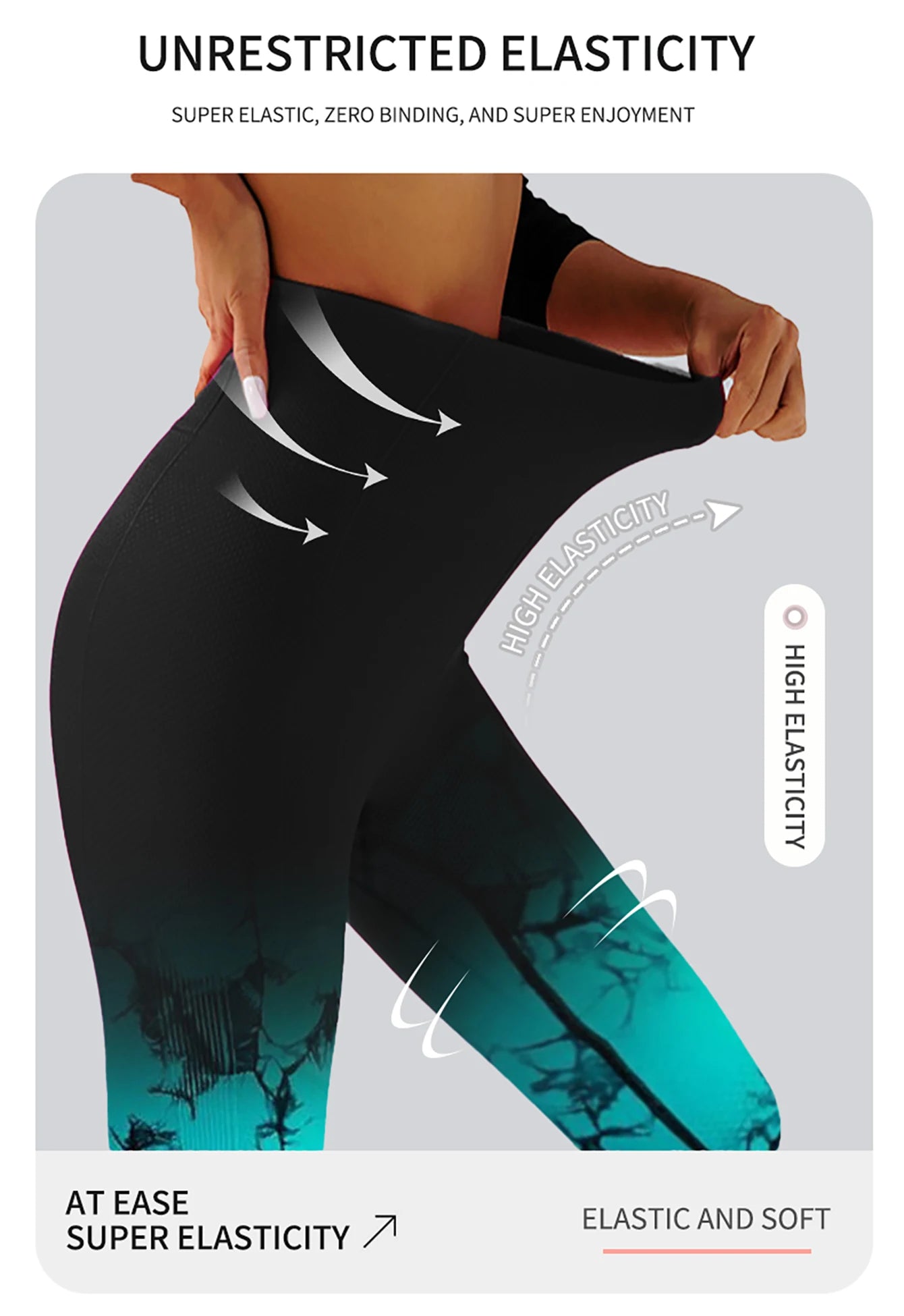 Gradient High-Waist Hip-Lifting Yoga Pants